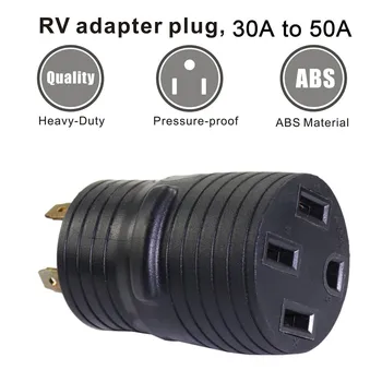 

RV Parts & Accessories 30A Male to 50A Female Heavy Duty RV/Yacht Plug Connector Power Cord Replacement Receptacle Handle Jun11