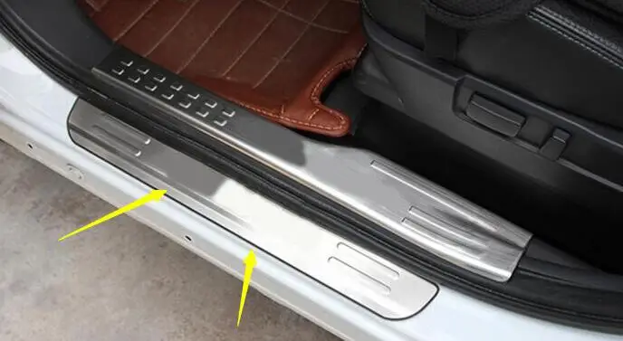Автомобильные чехлы Автозапчасти Автомобильные из нержавеющей стали Накладка/порог подходит для 2013- для Mitsubishi Outlander автомобильный Стайлинг