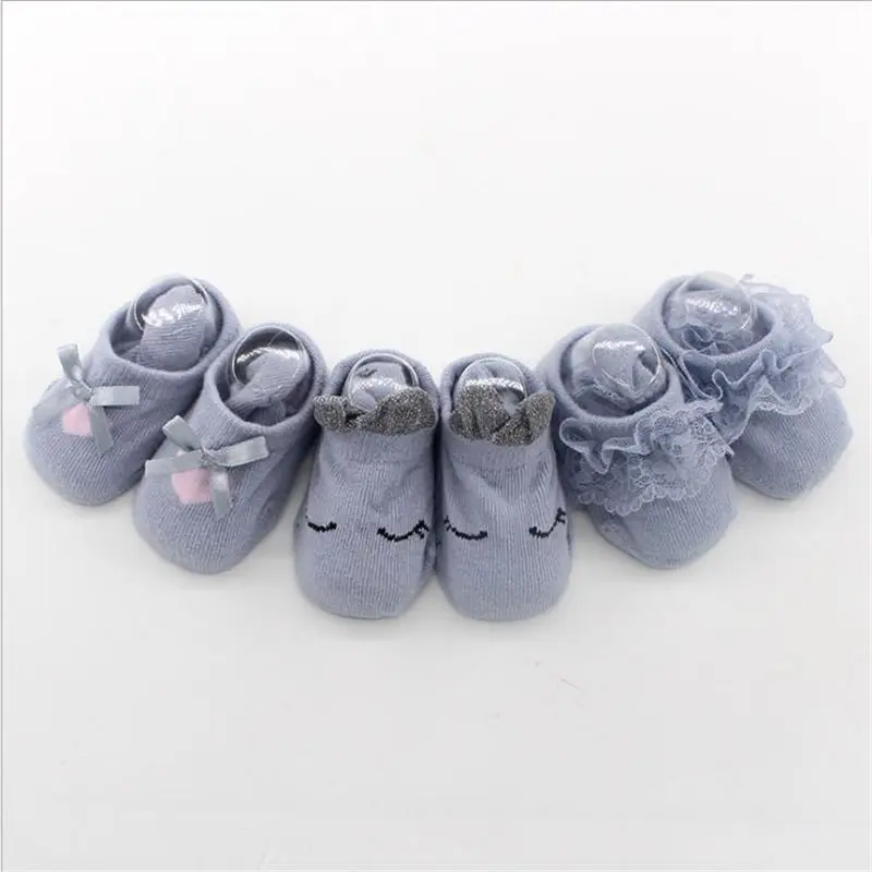 dark blue Hzirip/ стильные новые удобные хлопковые носки для новорожденных детские носки высококачественные носки простые теплые 6 цветов - Цвет: dark blue