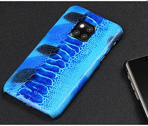 JOOKI Натуральная Флип-подставка чехол для huawei mate20 mate 20pro кожаный чехол Крокодил Защитные чехлы для huawei mate 10 Pro mate9 - Цвет: Синий