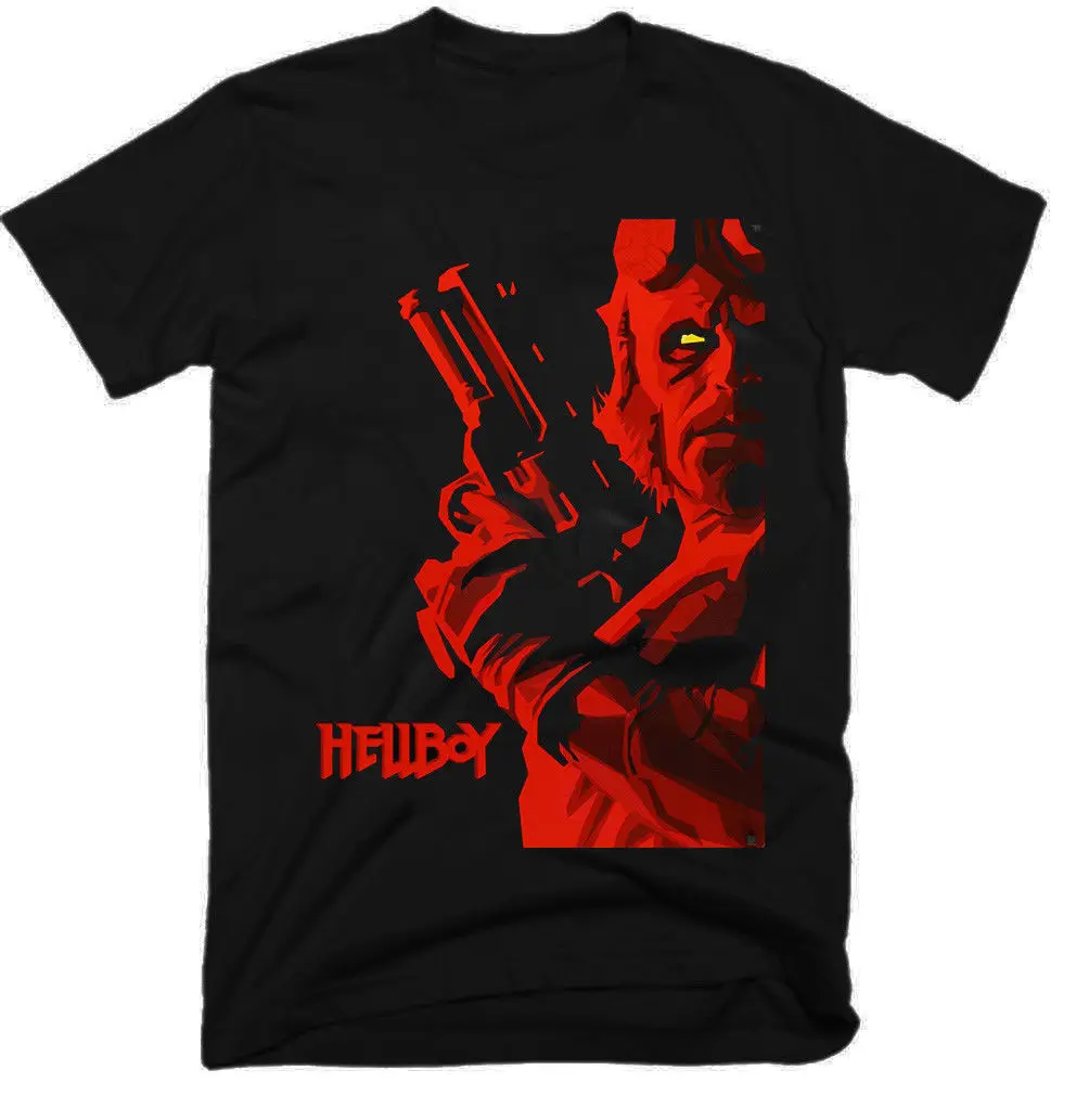 Хеллбой, фильм, 100% хлопок, Мужская T-SHIRT, E0803