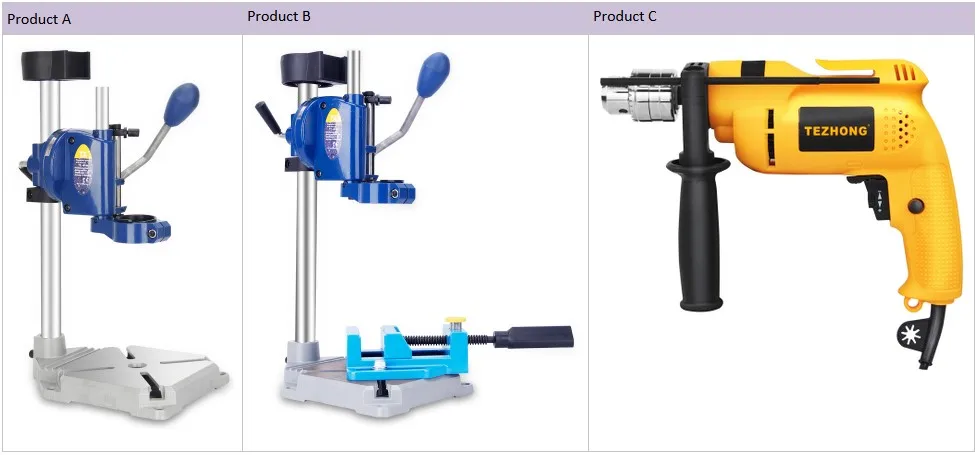 electric drill bracket