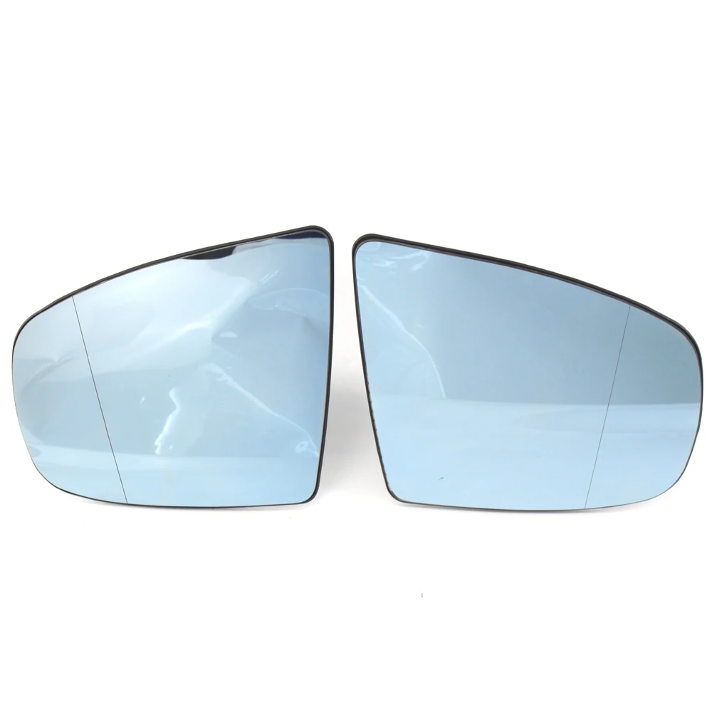 Автомобиля боковой зеркало заднего вида выпуклые Стекло для BMW X5 E70 2008 2009 2010 2011 2012 2013 авто сбоку с подогревом крыло зеркало Стекло - Цвет: Blue A Pair