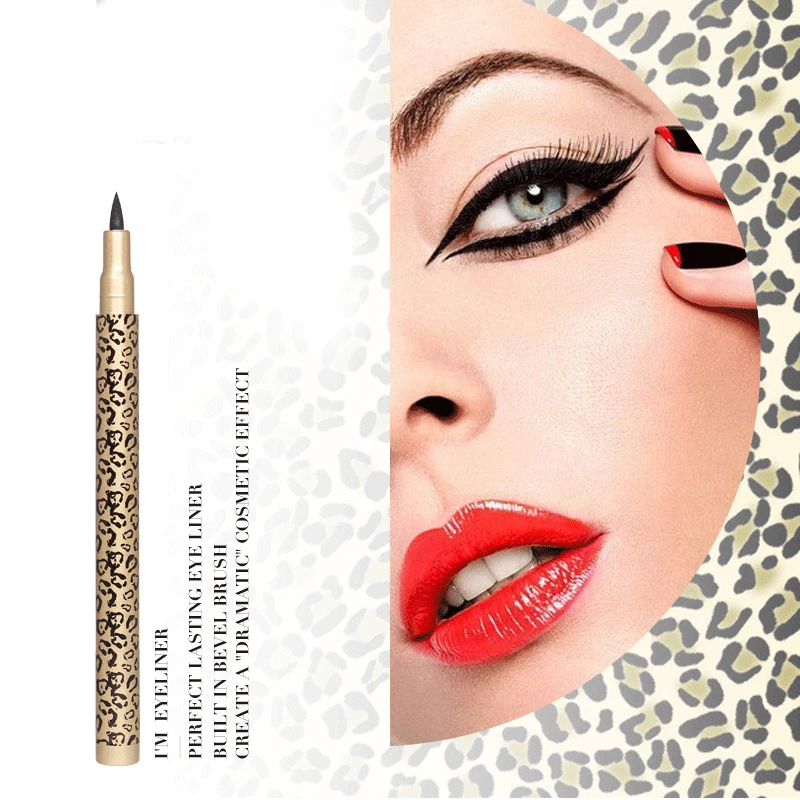 QIC beauty Leopard жидкая Черная Подводка для глаз водостойкая долговечная жидкая подводка для глаз карандаш для глаз инструменты для макияжа 131-0245