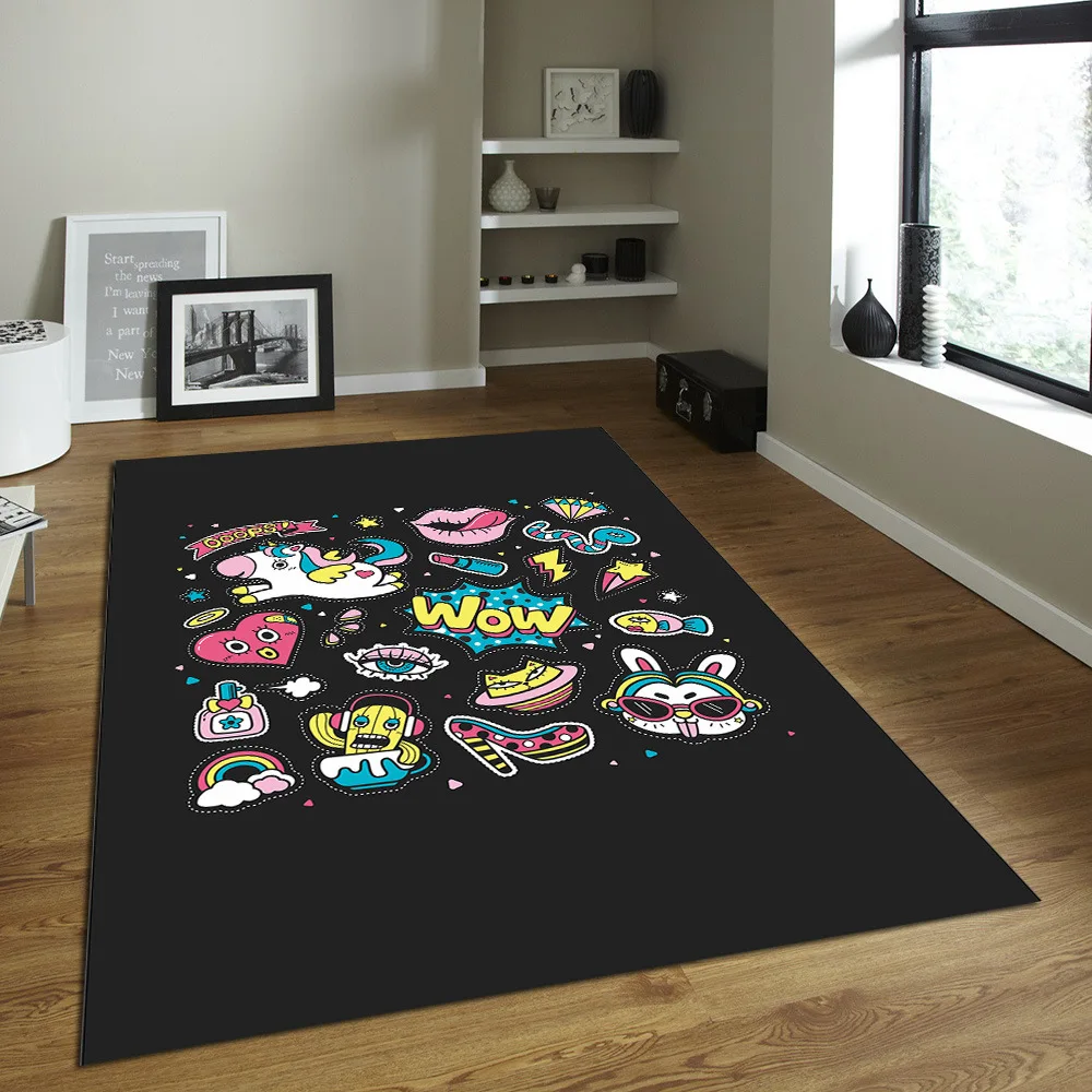 Горячая Распродажа чайный коврик для стола, коврик для ванной комнаты, коврик для ванной комнаты, мультяшный коврик для туалета, ковер для спальни и ковер с индивидуальным принтом для спальни