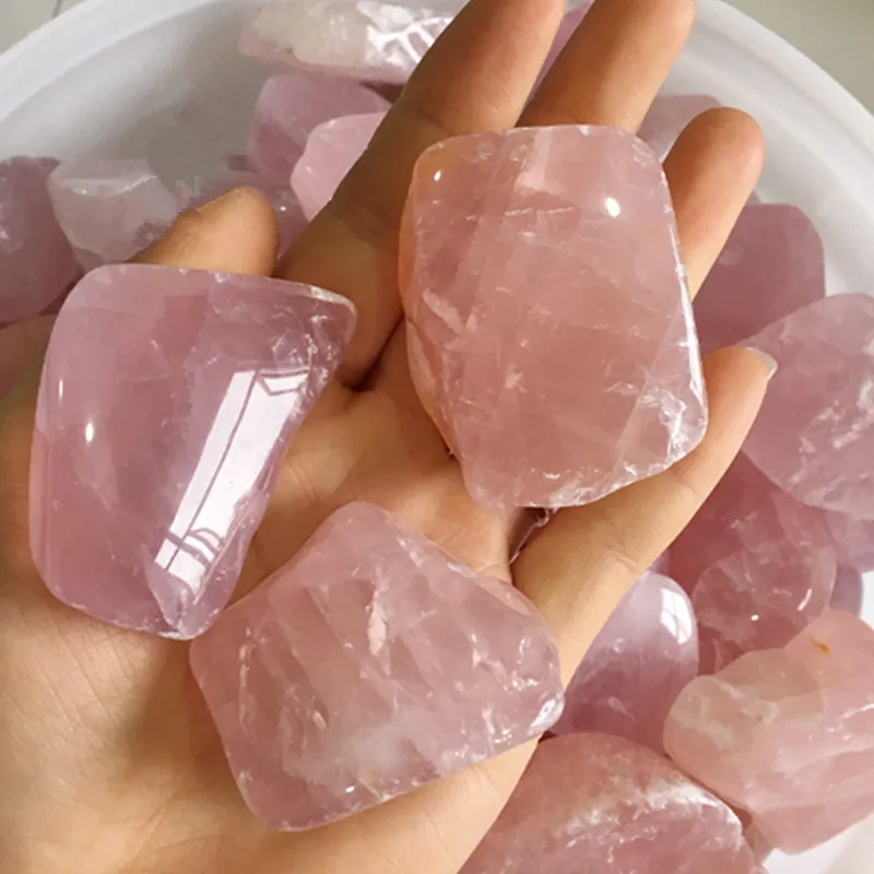 200 г натуральный кристалл кварца розовый кристалл гравий Аквариум украшения, крытый и открытый украшения