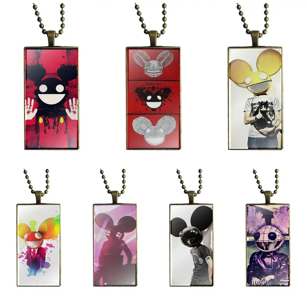 EJ glaze для женщин Подарки мальчик Deadmau5 Стекло Колье с кабошоном кулон