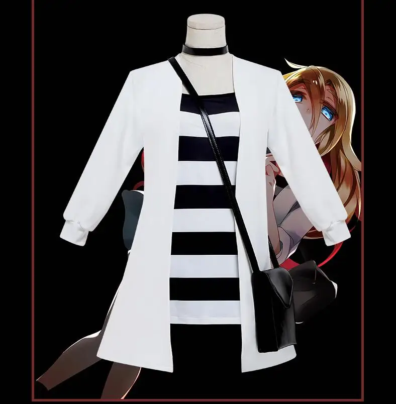 

Angels of Death Cosplay Anime Rachel Gardner Cos Halloween Jacket+T-shirt+shorts+shoulder bag MEN/WOMEN cosplay costume