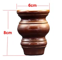 4pcs/lots H:8x6.5cm Solid wood furniture foot rubber wood TV cabinet tea table leg mahogany furniture solid wood dining side of ming and qing dynasties tea cabinet classical chinese rosewood cabinet bowl of win