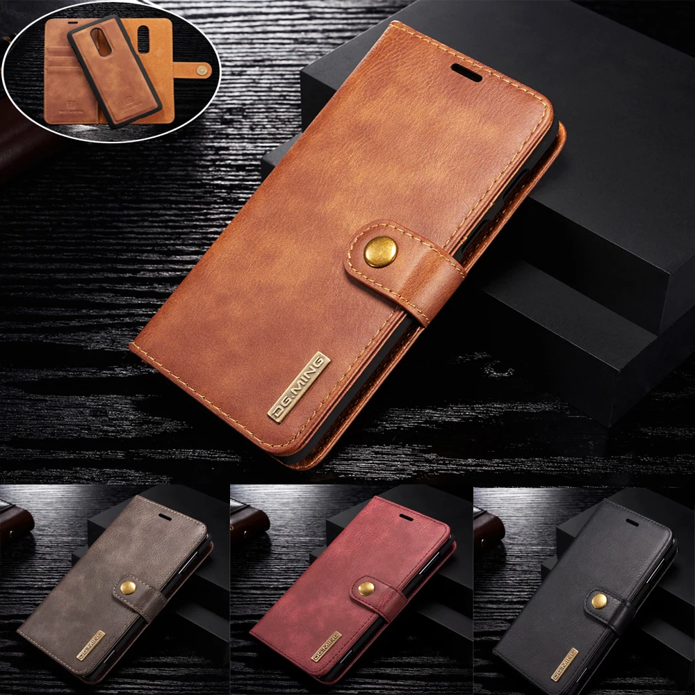 

Luxury Retro Cowhide Leather Case For LG V20 V30 V30 plus Phone Case Detachable Flip Magnetic Wallet Cover for LG G6 G7 ThinQ