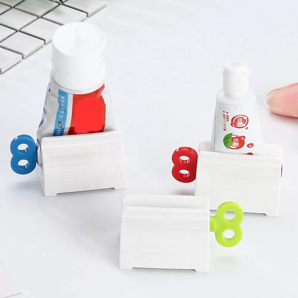 Креативная зубная паста роликовая трубка соковыжималка для зубной пасты подставка держатель пластик 5,5x4X4 cm устройство для выдавливания зубной пасты#51405