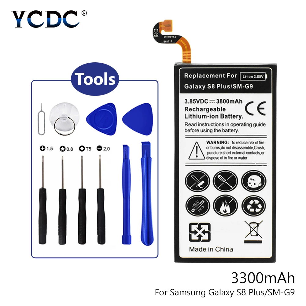 

for Samsung Galaxy S6 / Edge / S7 / S8 / Plus G9 G9500 G9300 G928F G9250 G9200 3.85V 3030 3300 3800mAh Battery Opening Tools