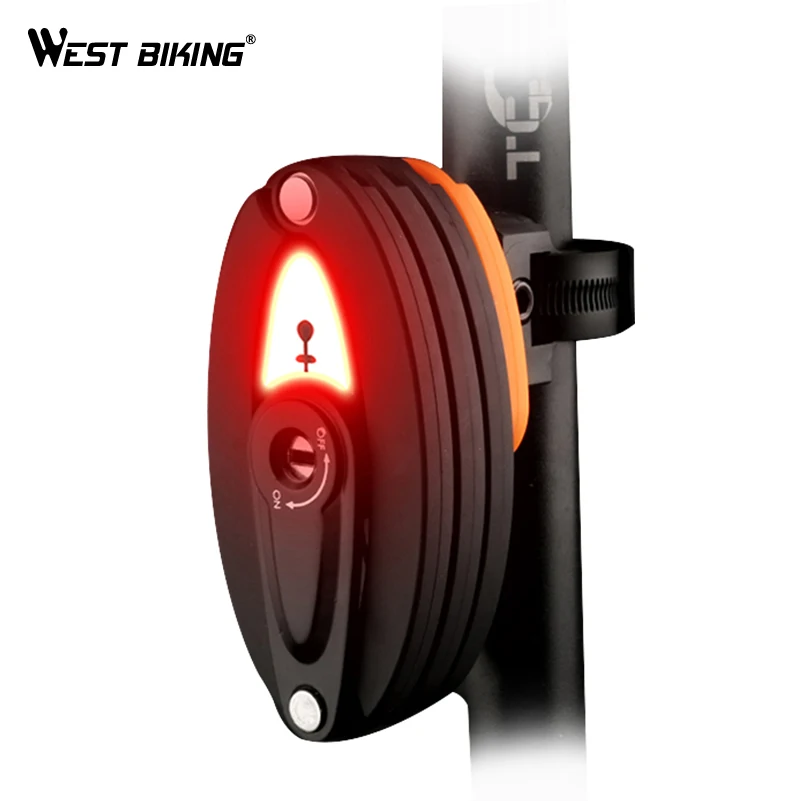 WEST BIKING Bicycle Foldable Lock With Light Portable Strong Steel