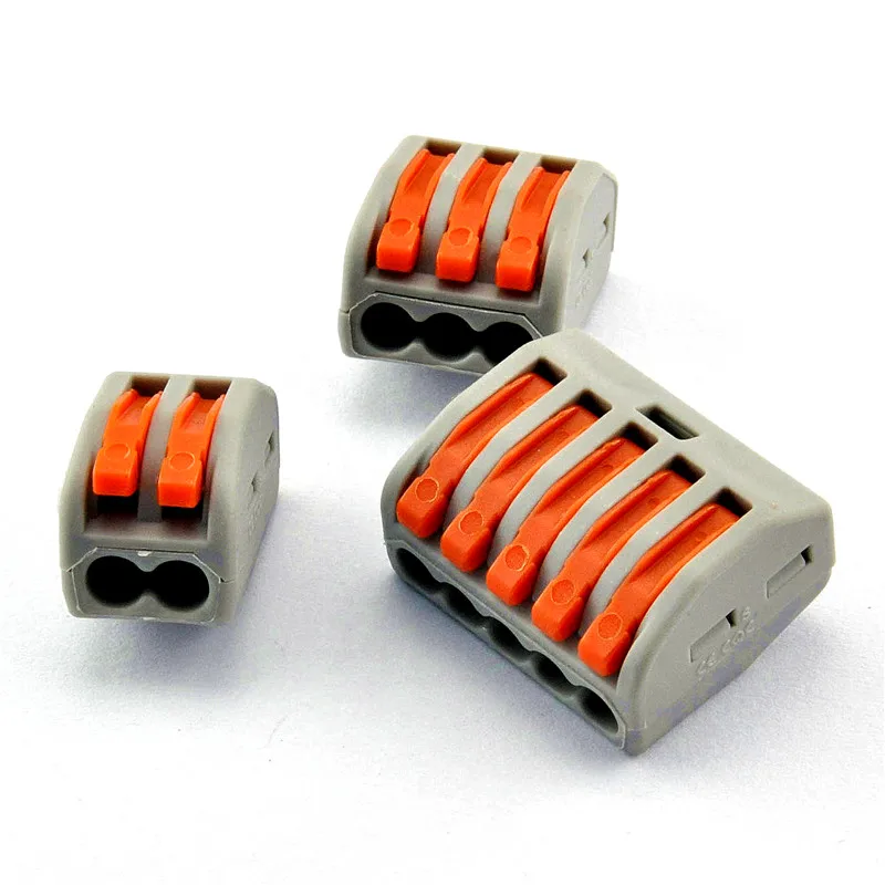 

5pcs mini fast wire Connectors,Universal Compact Wiring Connector,push-in Terminal Block PCT 212-215