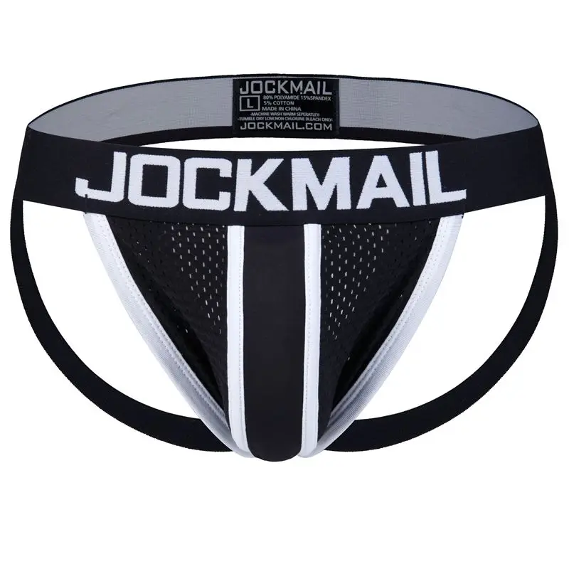 Джоки JOCKMAIL мужские сетчатые пикантное нижнее белье для геев с мешочком пениса