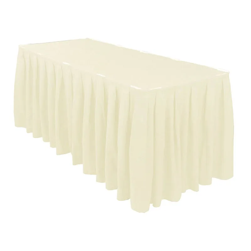 

High Qualiy White Bridal Table Skiring for Weddig , 16ft x73cm