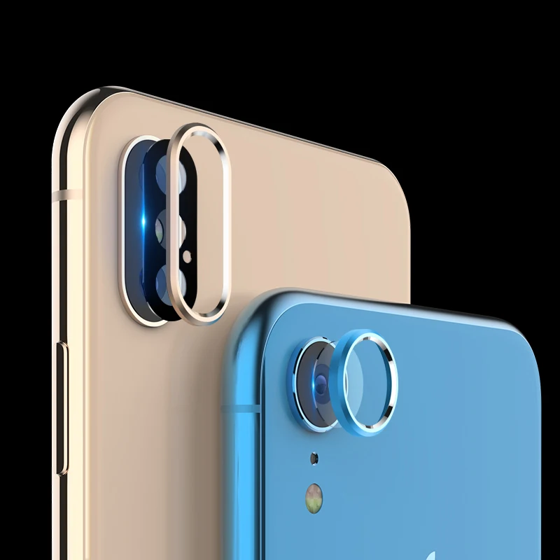 Для iPhone XS MAX защита для объектива камеры + металлический чехол задней линзы Apple XR 6D