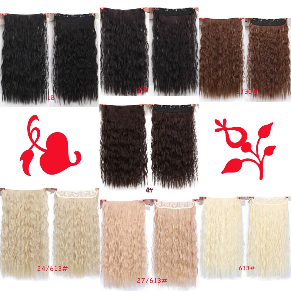 AISI BEAUTY синтетические натуральные волосы длинные заколки для волос наращивание волны воды черный коричневый 2" для женщин шиньоны термостойкие