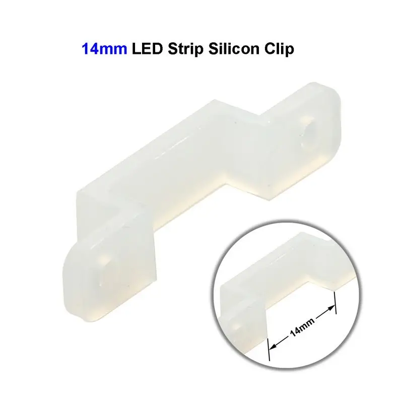 500pcs LED Silicone Gel Clip Connectors For Fixing 12mm SMD 5050 5630