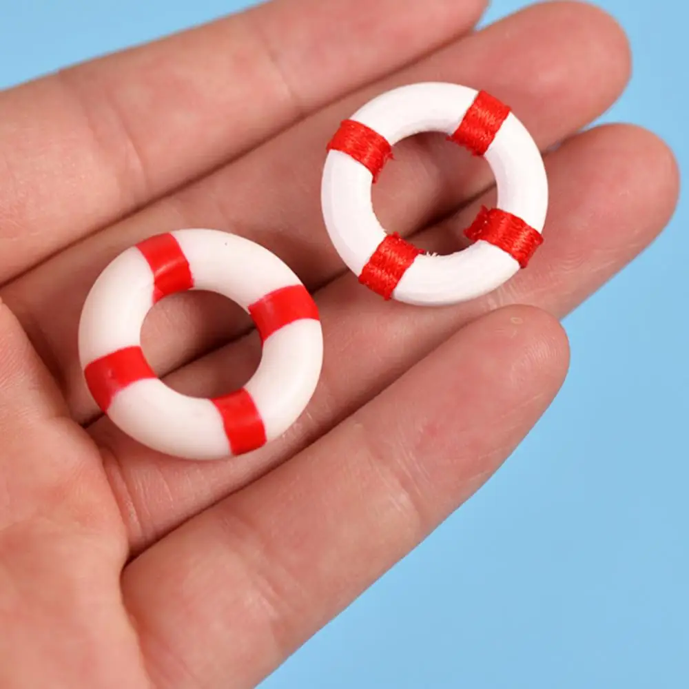 10pcs Mini Swimming Ring Mini Summer Decorations Education Fun Lightweight Cute Figurine Craft Toy Miniature Toy Home