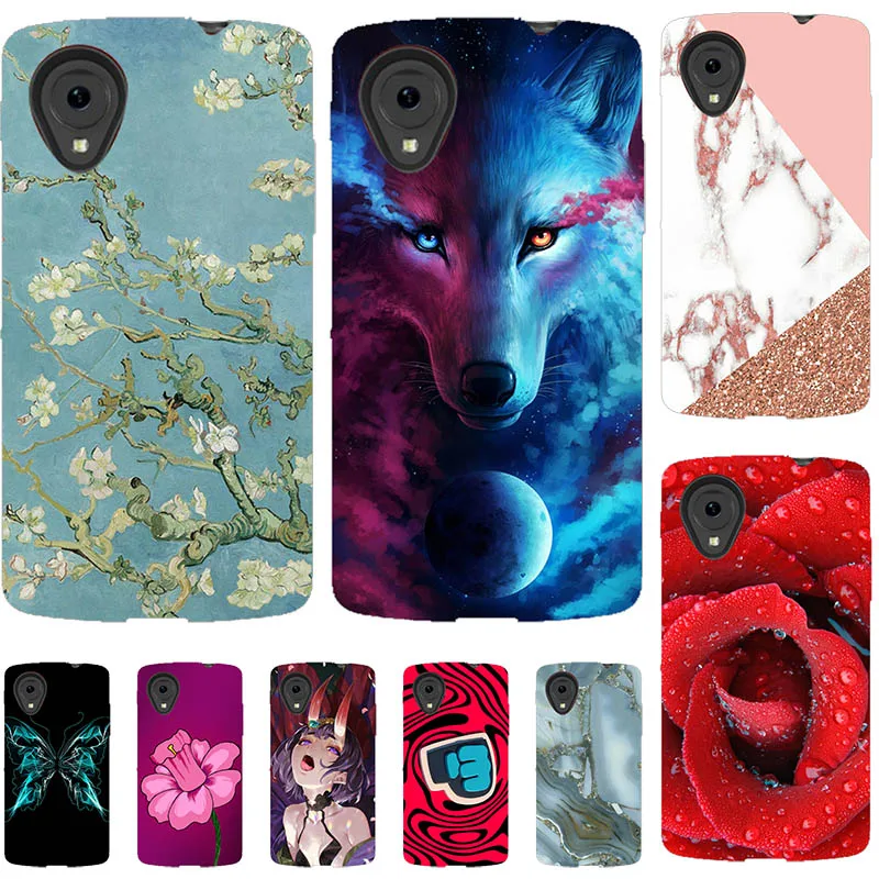 Lovely Fashion Cat Printing Case For LG Nexus 5 Google E980 Nexus5 Cover Relief Cartoon Design Funda Soft Phone Skin Coque | Мобильные