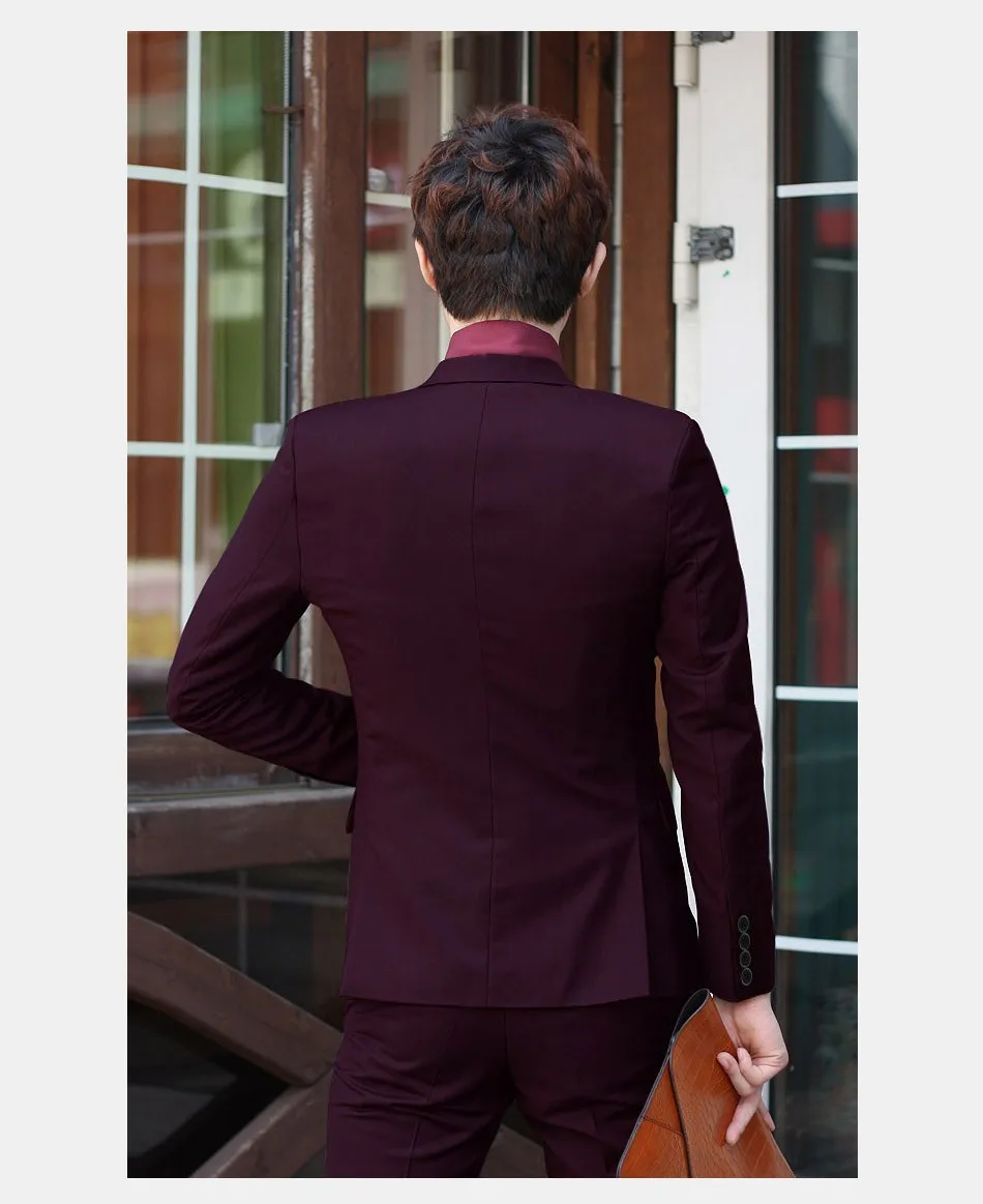 (Куртка + брюки галстук) роскошные свадебные мужской костюм морщин сопротивление Slim Fit для мужские костюмы бизнес официальная Вечеринка