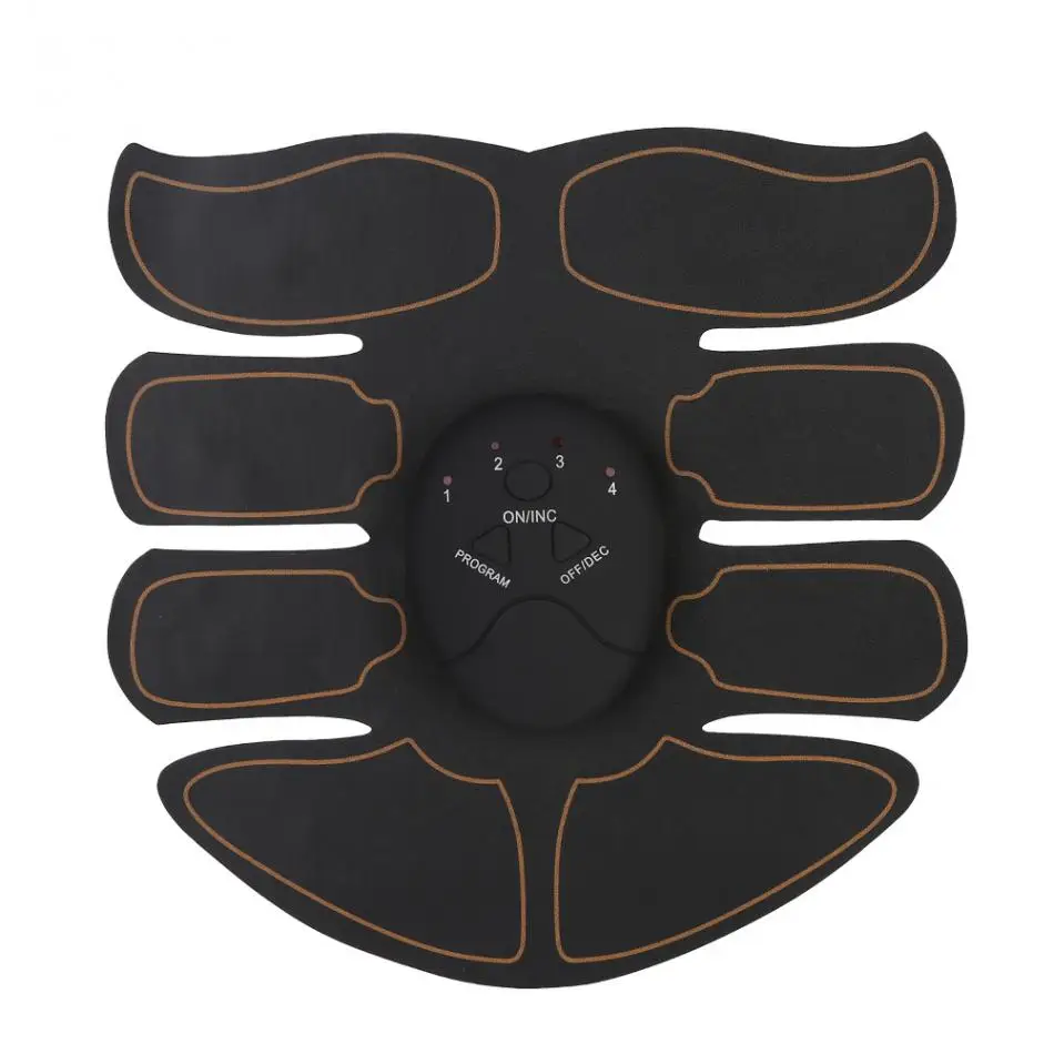 Unisex Smart Electric muscle stimulator Abdominal ABS ems Hip Trainer fitness Buttocks Shaper Weight loss slimming Massage Belt - Color: newABS1