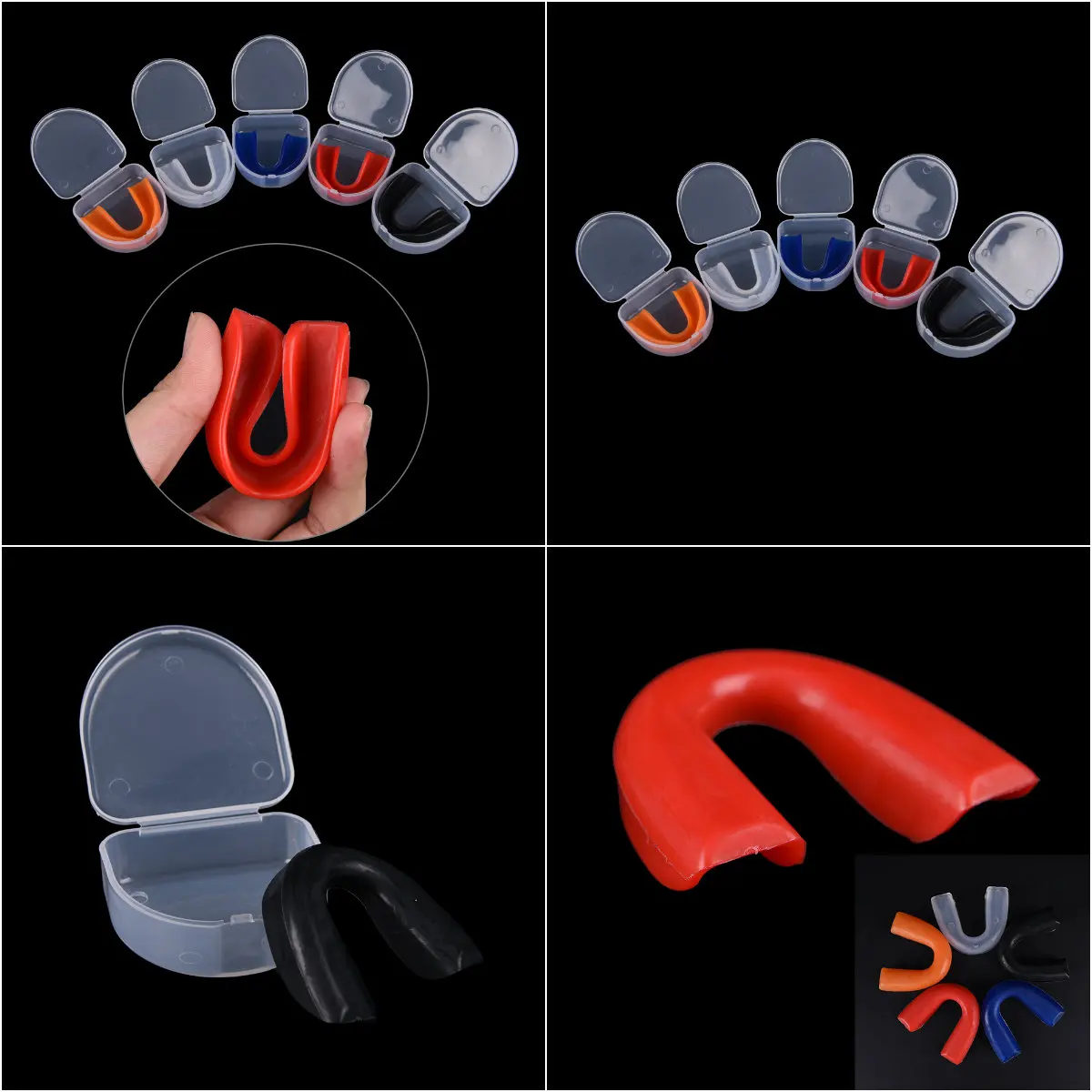 

1 Set for Boxing Basketball New Shock Sports Top Grade Gum Shield Mouthguard Mouth Guard Teeth Protect