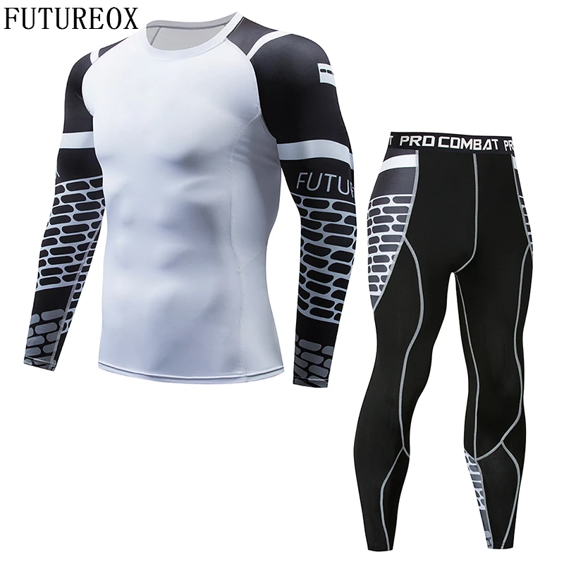 2018 New Men Thermal Underwear Sets Compression Fleece Sweat Quick Drying Thermo Underwear Men Clothing Long Johns