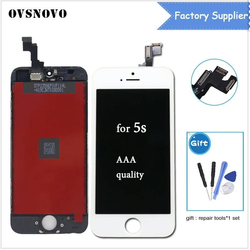 

Replacement LCD For iphone 5s A1533 A1453 A1457 Screen Display Part Glass Touch Panel Digitizer Assembly for iPhone 5S Display