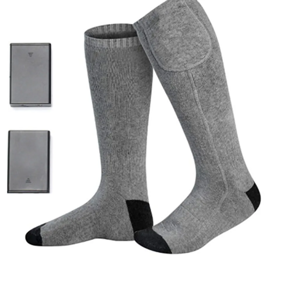 Новинка, 4,5 в, зимние носки с электрическим подогревом с перезаряжаемой батареей для хронических холодных ног, большой размер, зарядка от usb, нагревательные носки