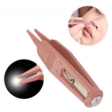 Светодиодный детский Пинцет для чистки Ear Cleaner инструменты Ear нос палочки пупок Очиститель Remover пластиковый светодиодный фонарь Forcep уход за телом