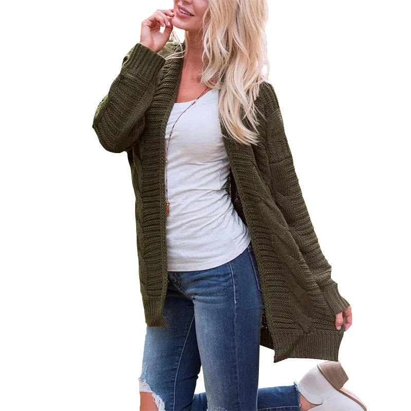 Knitted Sweater Coat Autumn And Spring Long Sleeve Cardigan Jacket Female Casual Outwear Tops pull Femme 2018 Women Sweater