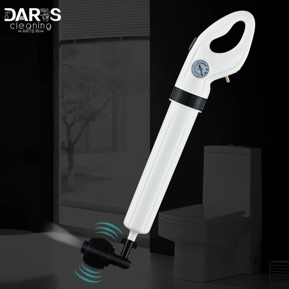 

High Pressure Toilet Plunger Air Drain Blaster Pump Cleaner Plunger for Toilets Bathroom Shower Kitchen Clogged Pipe Bathtub