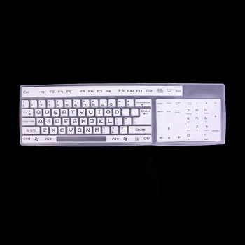 

44.5*13CM Silicon Universal Desktop Computer Keyboard Cover Protector For Macbook Air Keyboard Cover Transparent Clear Protector