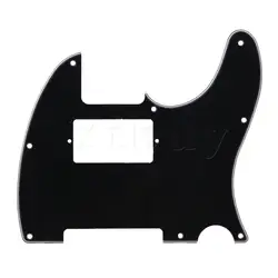 Yibuy черный Humbucker Гитары накладку Scratchplate для 1 пикап 3-норма 10 отверстие