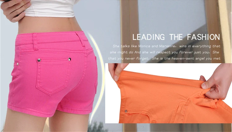 Spring leisure stretch candy colored seven-point trousers women's summer pencil trousers thin style trousers women's small foot breeches (2)