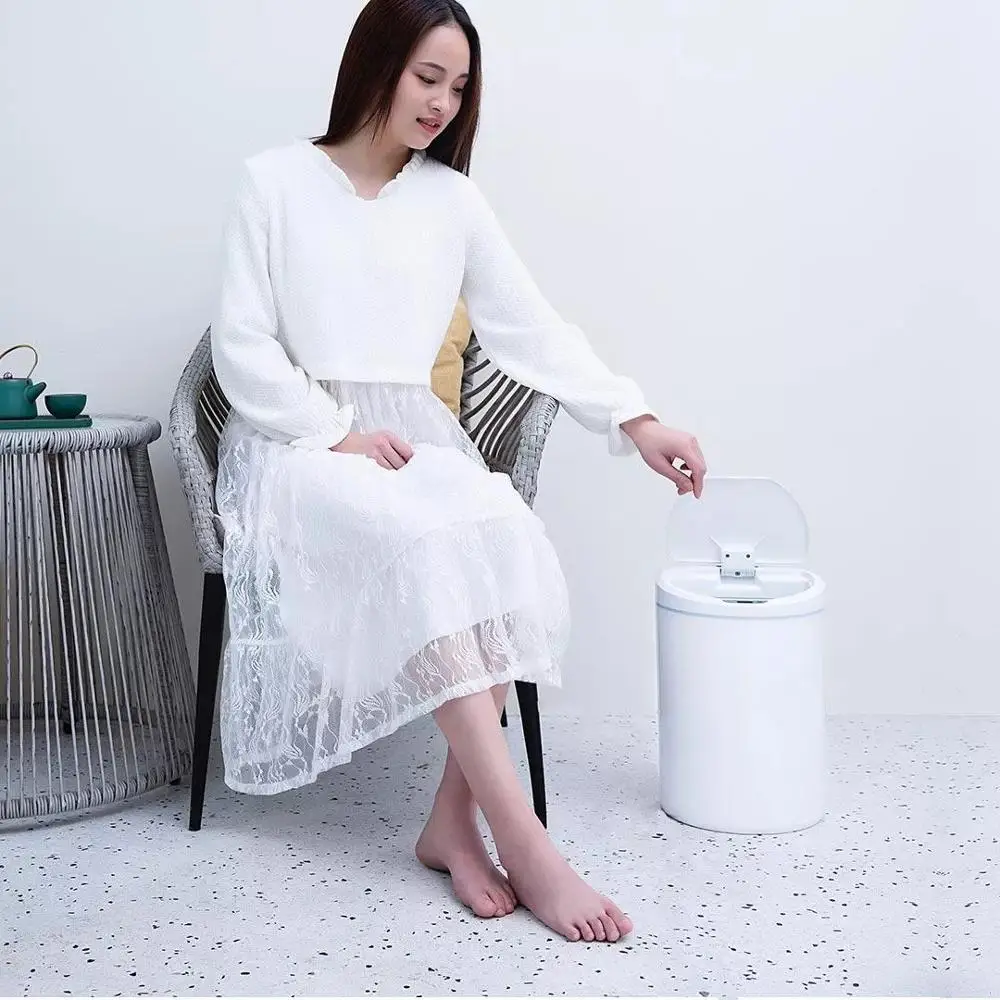  Original Xiaomi NINESTARS Smart Sensor Trash Can 10L Automatic Induction Silent Touchless Ashbin Fo - 33012509470