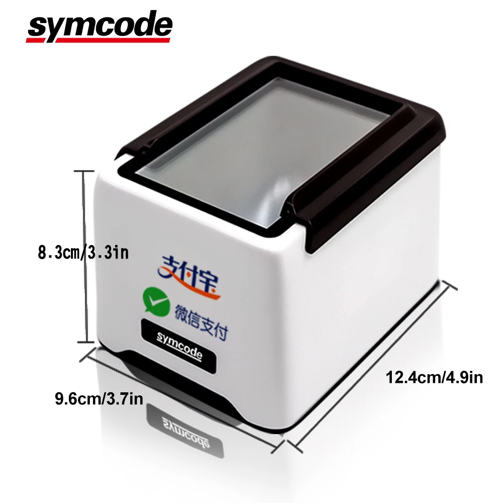 Настольный сканер штрих кодов 1D 2D считыватель Symcode на платформе с USB кабелем