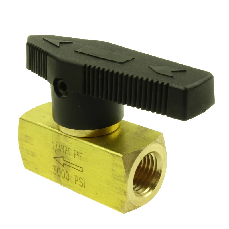 

Brass Plug Valve 1/4" Female NPT 3000 PSI PLV1-1/4