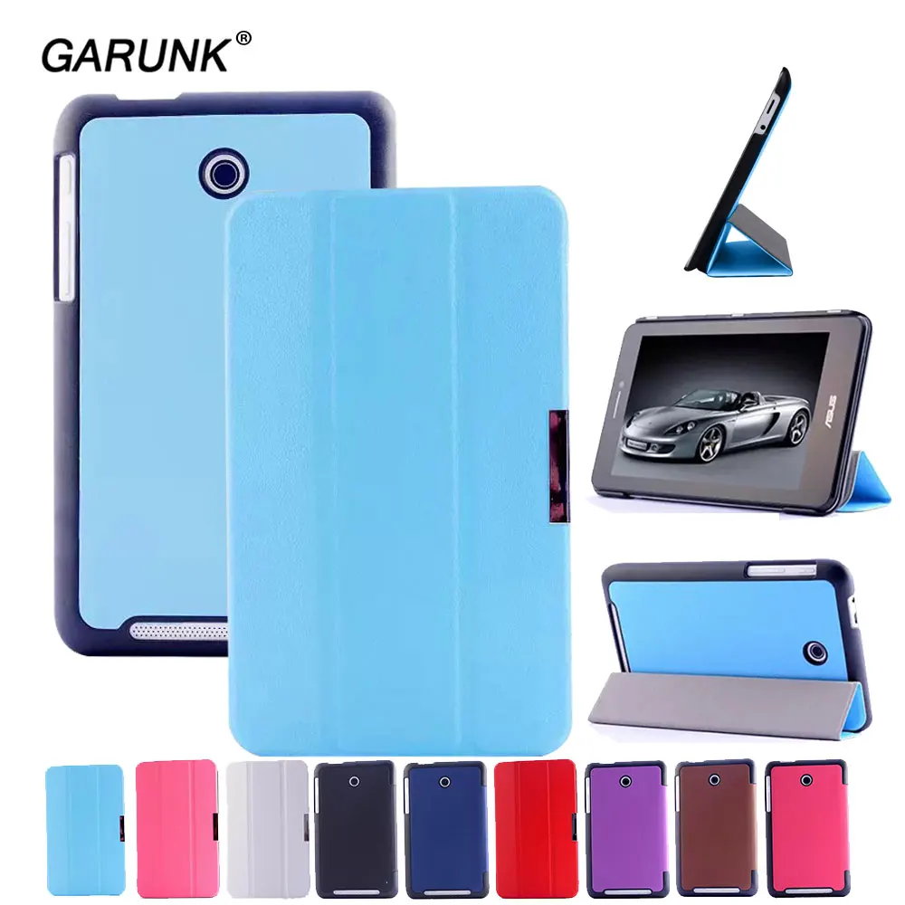 for Asus MeMo Pad HD 7 ME175KG 7.0 inch Tablet Case Solid Leather Stand Flip Folio for