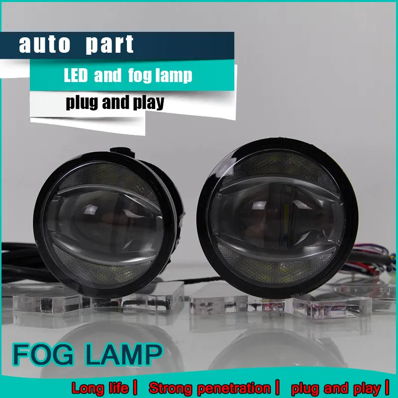 Car Styling Daytime Running Light for Peugeot 2008 LED Fog Light Auto