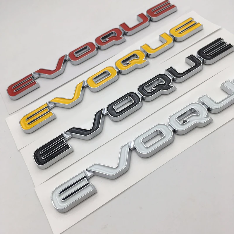 EVOQUE буквы эмблема значок стайлинга автомобилей Установка Наклейка на багажник