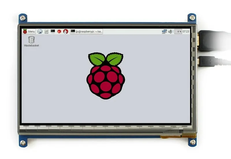 Raspberry Pi 3 7 дюймов HDMI ЖК-дисплей с акриловым чехол 1024*600 емкостный сенсорный экран для Raspberry Pi 2 BB Black Banana Pi