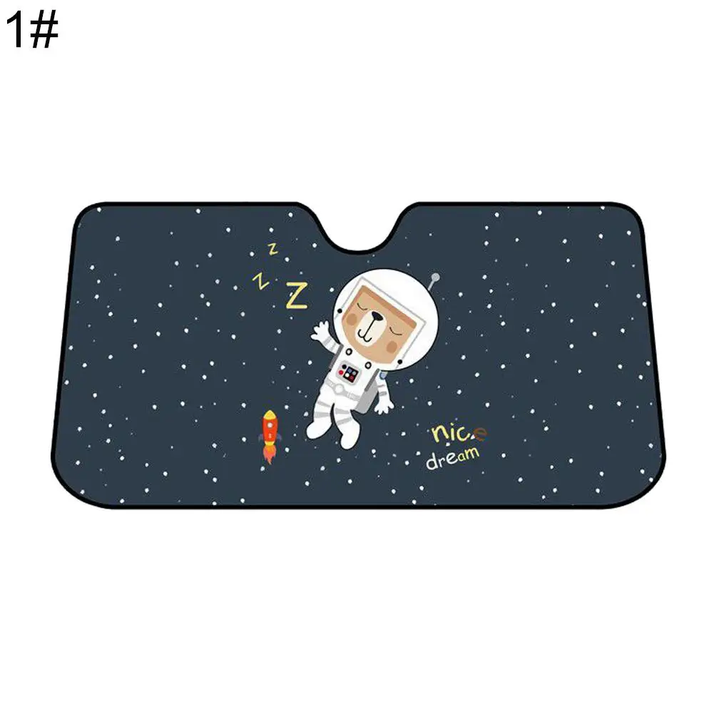 

Cartoon Anti-UV Astronaut Animal Summer Car Front Windshield Sun Shade Anti-UV Cover