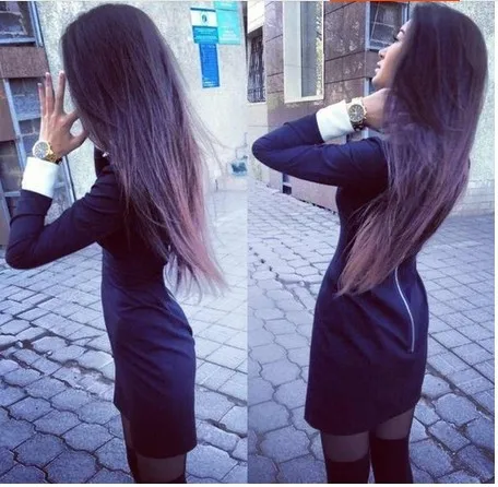 

RUGOD 2018 Spring Autumn Black Shirt Dress Bodycon Dress Women Casual White Collar Long Sleeve Basic dress Plus Size Vestidos