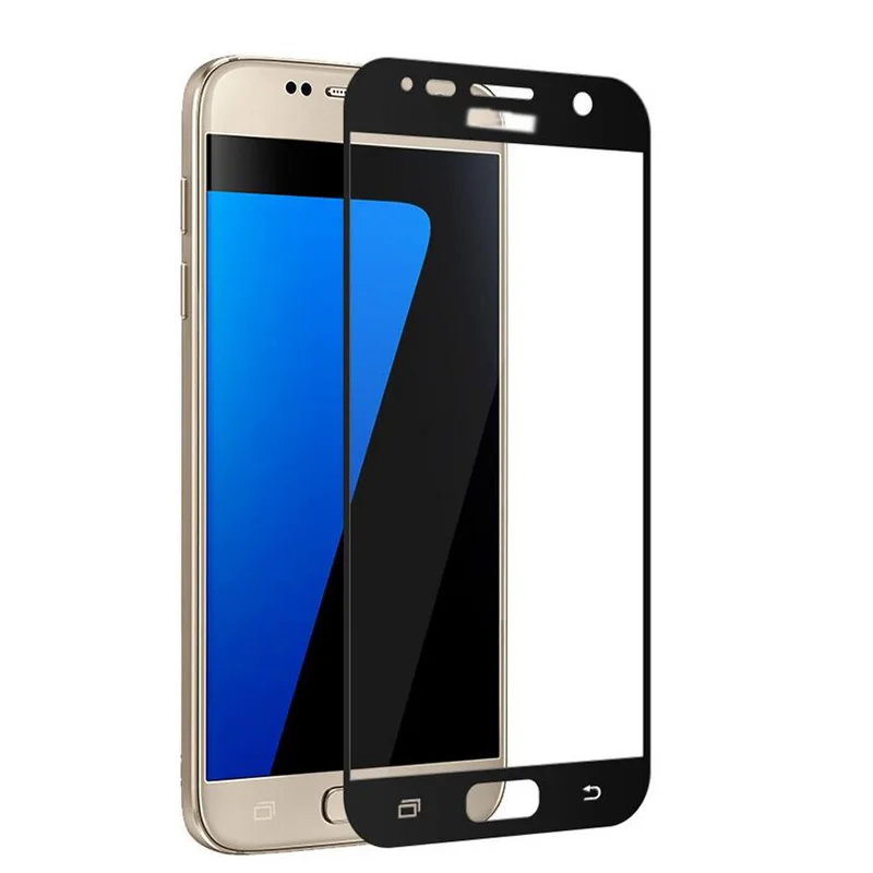9H полное покрытие закаленное стекло для samsung Galaxy Note 2 3 4 5 черный белый золотой