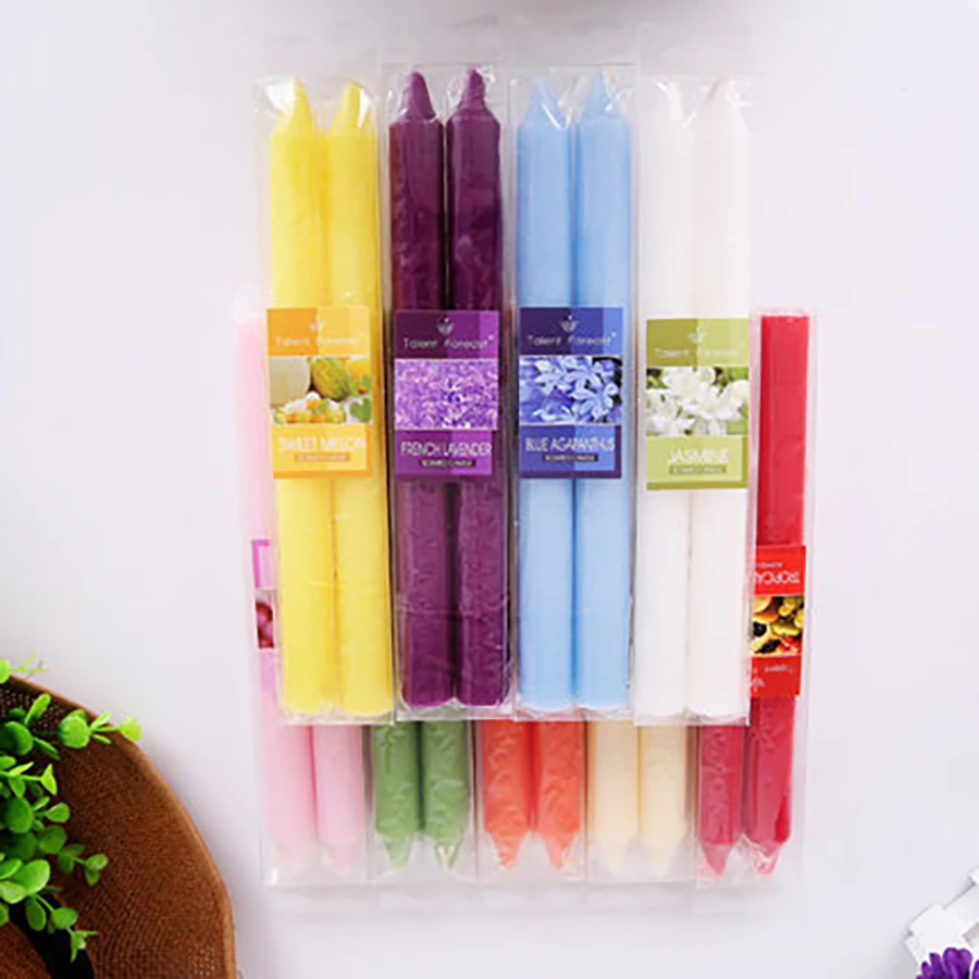 Long Smokeless Scented Candle Home Candlelight Dinner Accessories