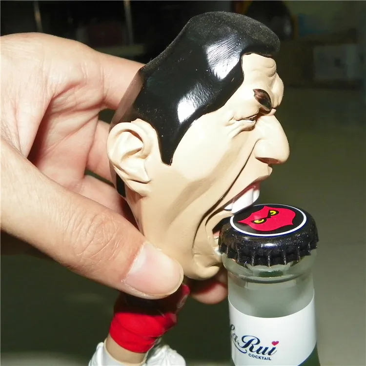 

Luis Suarez bottle opener will bite open your beers toy /Bottle Opener toy/Beer Cap Remover Toy/ desk figures