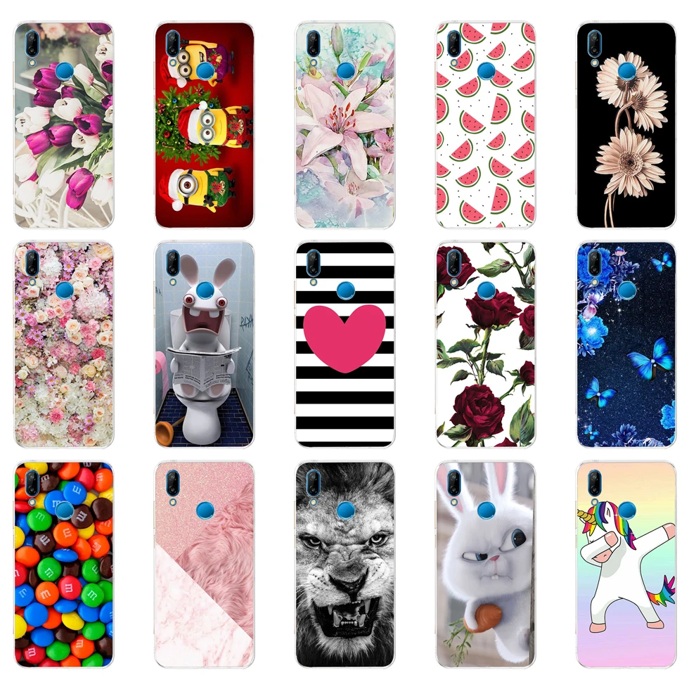 

S silicone case for huawei Nova 3 3i case soft TPU Back phone cover for Nova3 nova3i INE-LX2 INE-LX9 funda cover Coque bumper